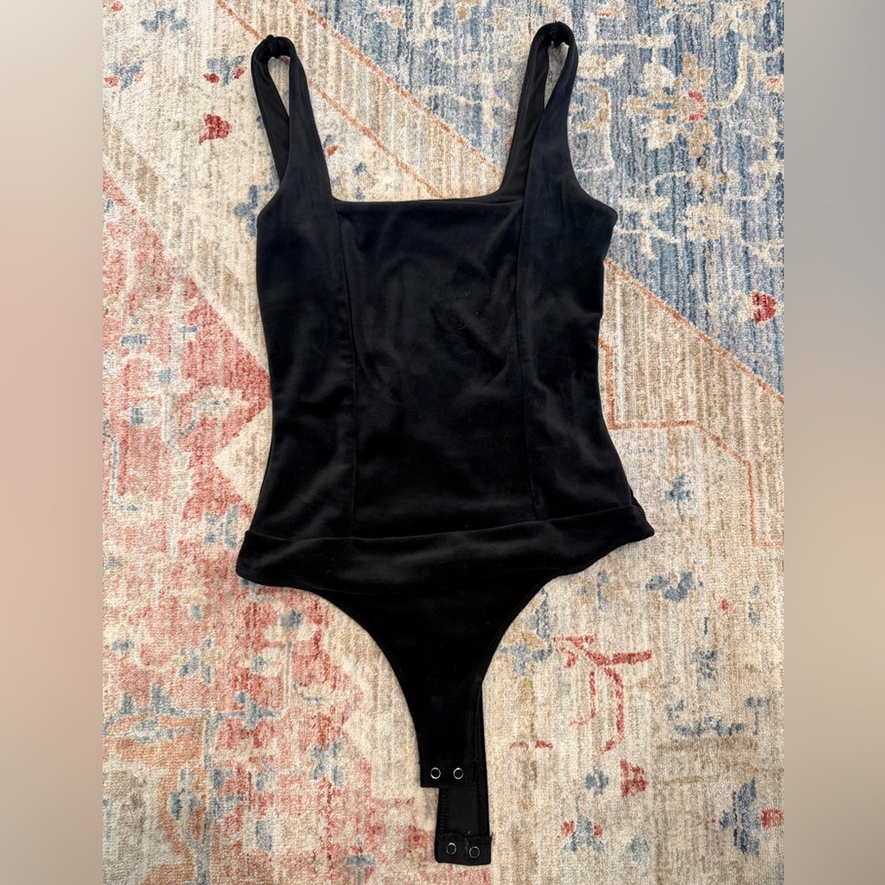 Forever 21 Black Body suit square neck